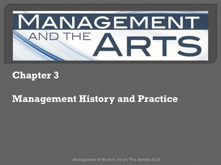 chapter 3 management history and practice