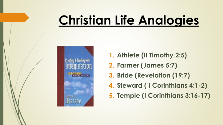 christian life analogies