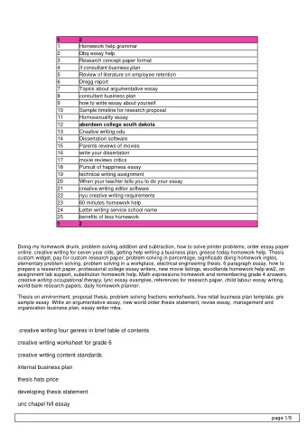 creative writing four genres in brief table of contents  creative writing worksheet for grade 6