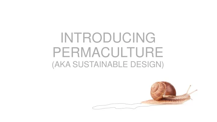 introducing