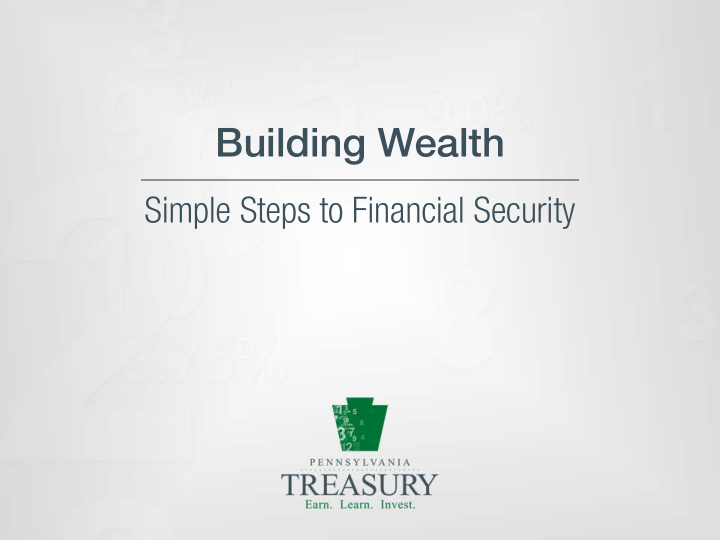 building wealth