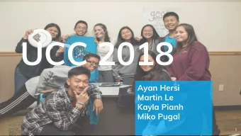 UCC 2018  Ayan Hersi  Martin Le  Kayla Pianh  Miko Pugal  1  AGE UP  Southend Ultimate is Community