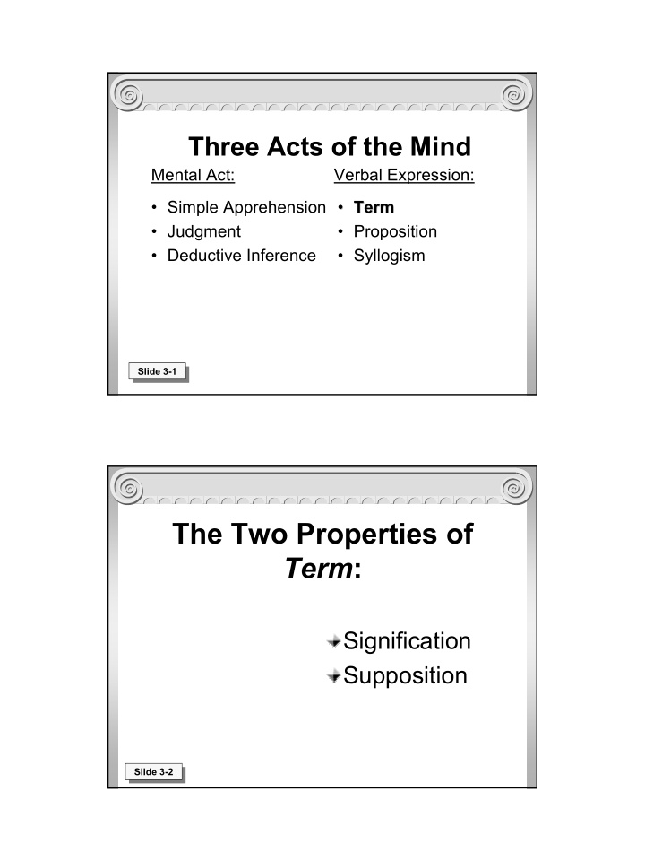 the two properties of term