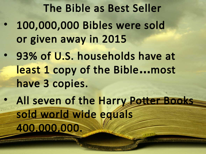 the bible as best seller 100 000 000 bibles were sold or