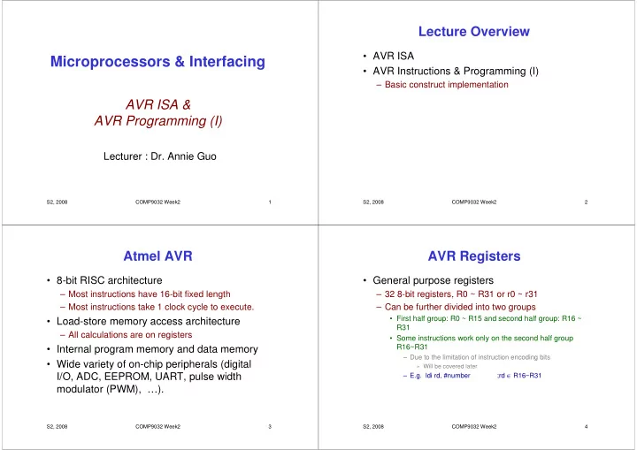 microprocessors interfacing