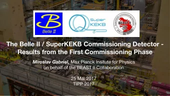 The Belle II / SuperKEKB Commissioning Detector -  Results from the First Commissioning Phase