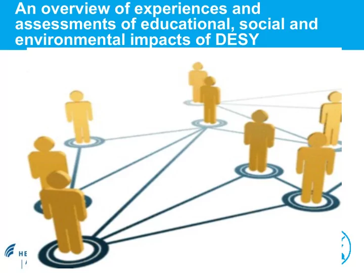 an overview of experiences and