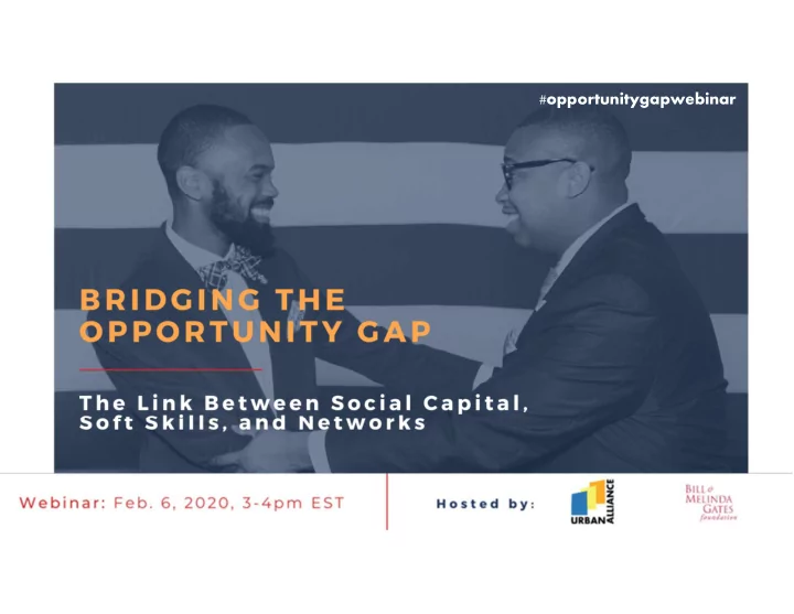 opportunitygapwebinar welcome