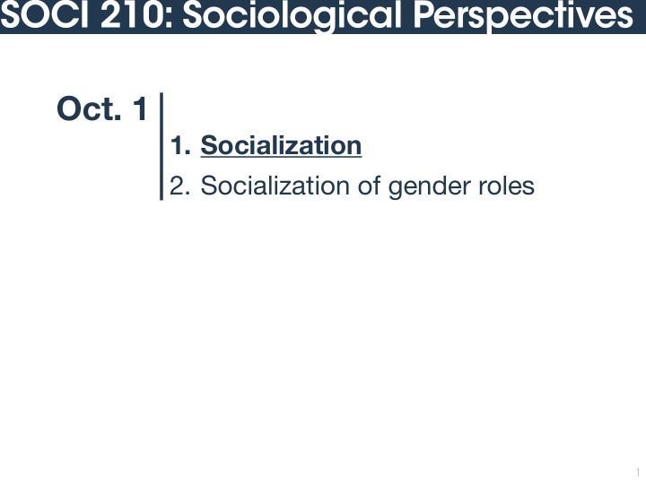 soci 210 sociological perspectives