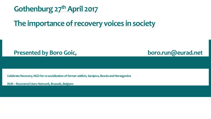 presented by boro goic boro run eurad net