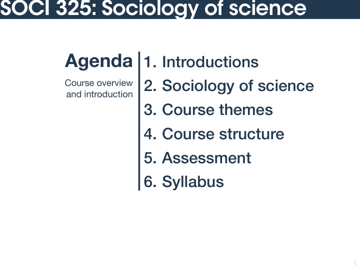 soci 325 sociology of science