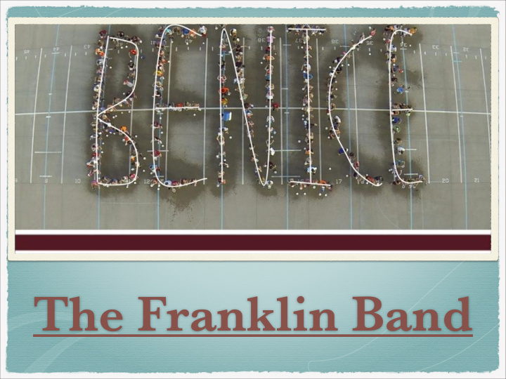 the franklin band we make great memories