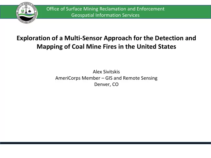 exploration of a multi sensor approach for the detection