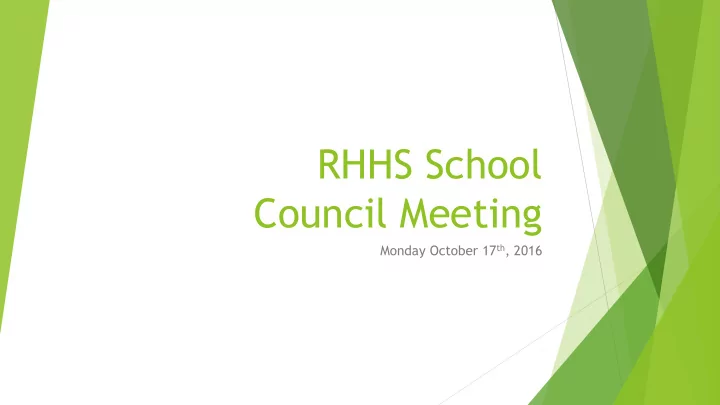 council meeting
