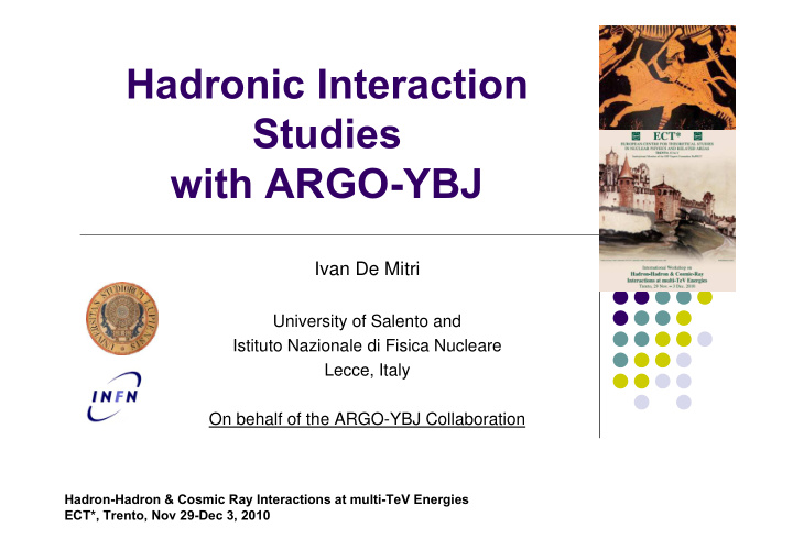 hadronic interaction studies with argo ybj