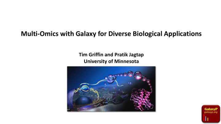 multi omics with galaxy for diverse biological