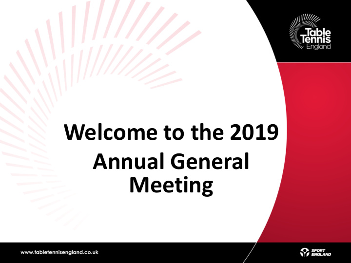 welcome to the 2019 annual general