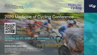 live stream  Get More Details Online at  www.cme.ucsf.edu  ORTHOPAEDIC INJURIES  PHYSIOLOGY
