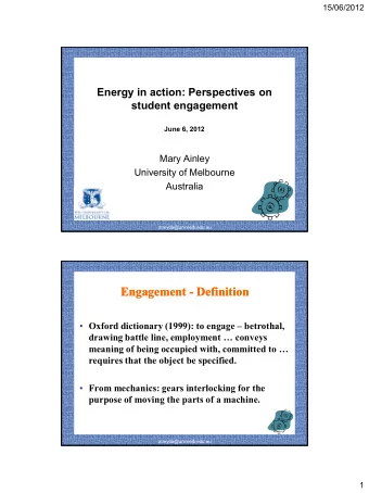 Engagement - Definition  Engagement  Definition  Oxford dictionary (1999): to engage