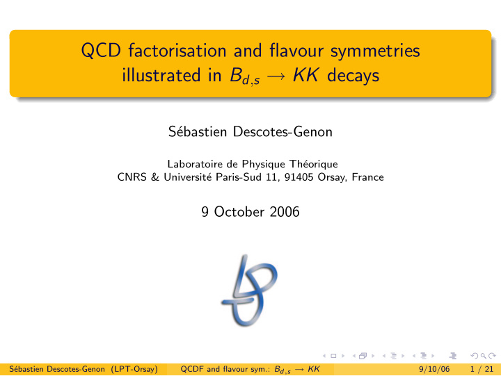 qcd factorisation and flavour symmetries illustrated in b