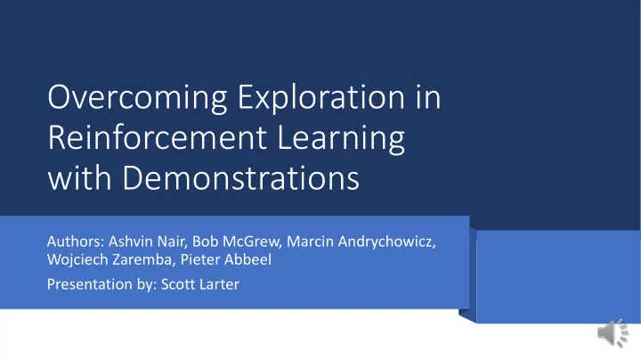 reinforcement learning