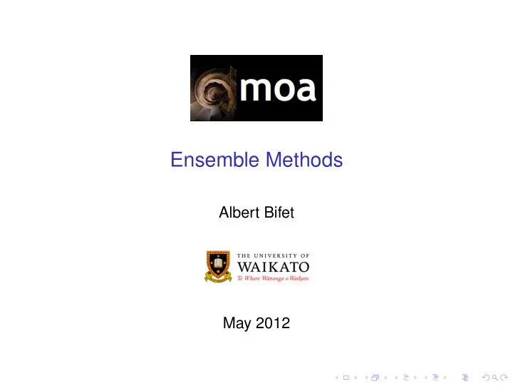 ensemble methods