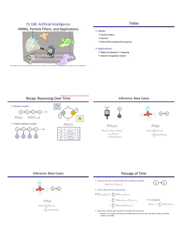 today cs 188 artificial intelligence