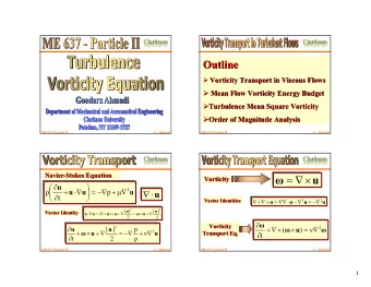 =        u  Vorticity  Vorticity      u      +      =    +