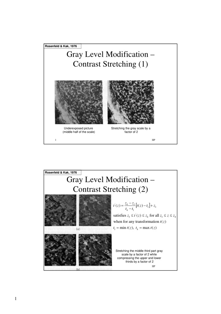 gray level modification contrast stretching 1