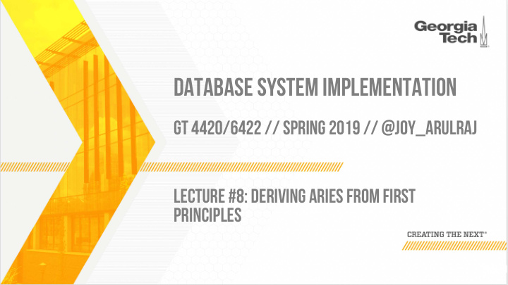 database system implementation