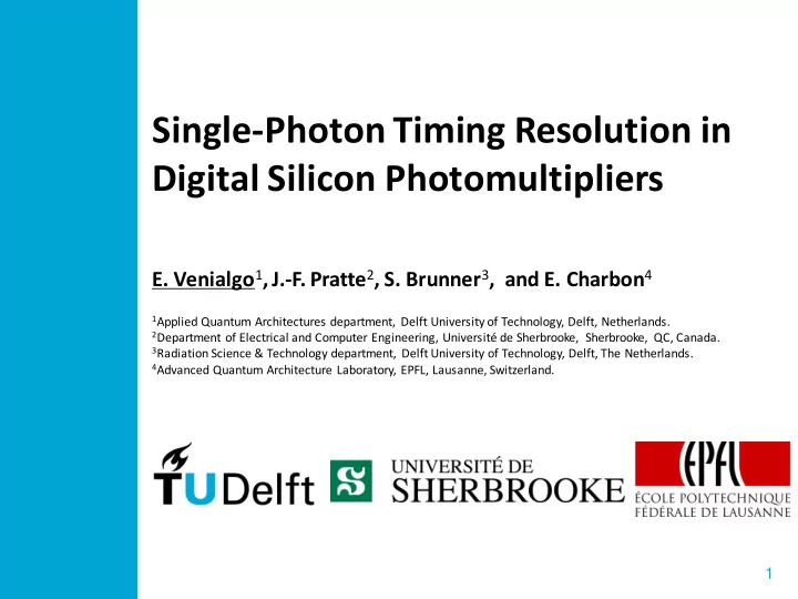 single photon timing resolution in digital silicon
