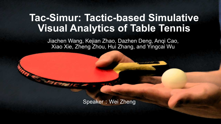 tac simur tactic based simulative visual analytics of