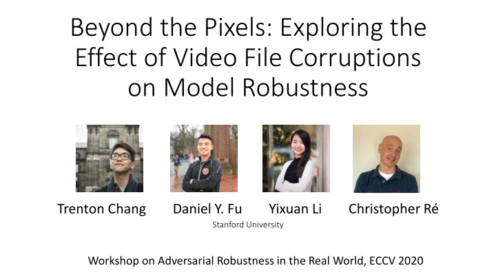beyond the pixels exploring the effect of video file