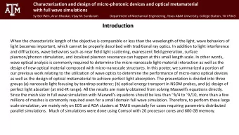 Introduction  When the characteristic length of the objective is comparable or less than the