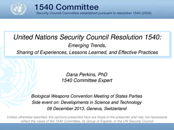 united nations security council resolution 1540