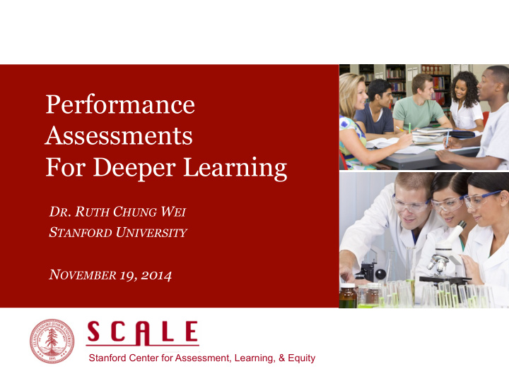 performance assessments for deeper learning