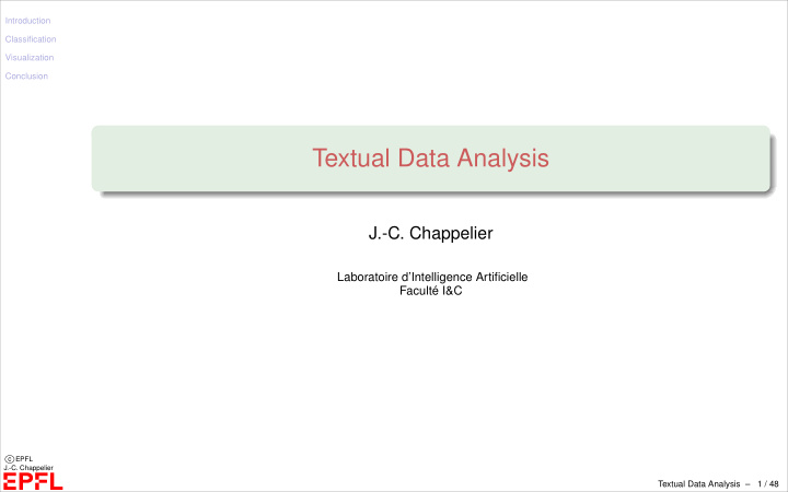 textual data analysis