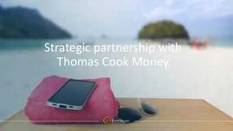 Thomas Cook Money  1  1 Ferratums Mobile Bank ecosystem  Global scalability beyond  White Label