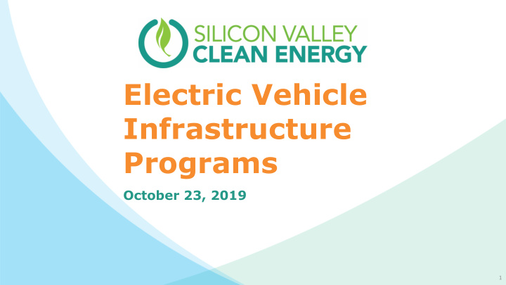 electric vehicle infrastructure programs