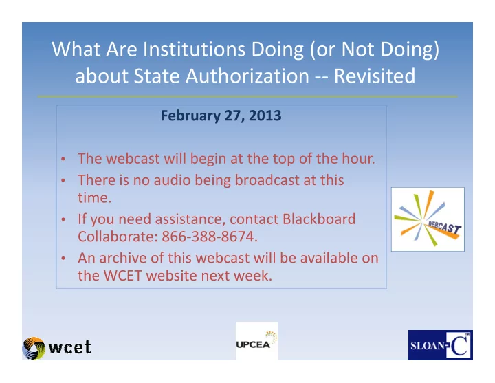 what are institutions doing or not doing about state