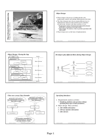 Page 1  1. Add Visibility Information  Implementation of UML Visibility in Java  Tournament  UML