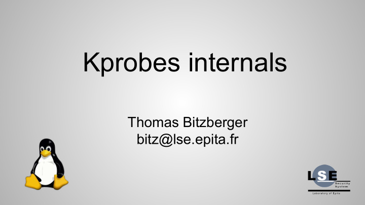kprobes internals