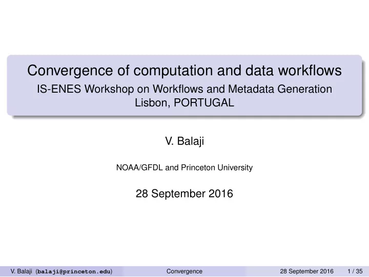 convergence of computation and data workflows