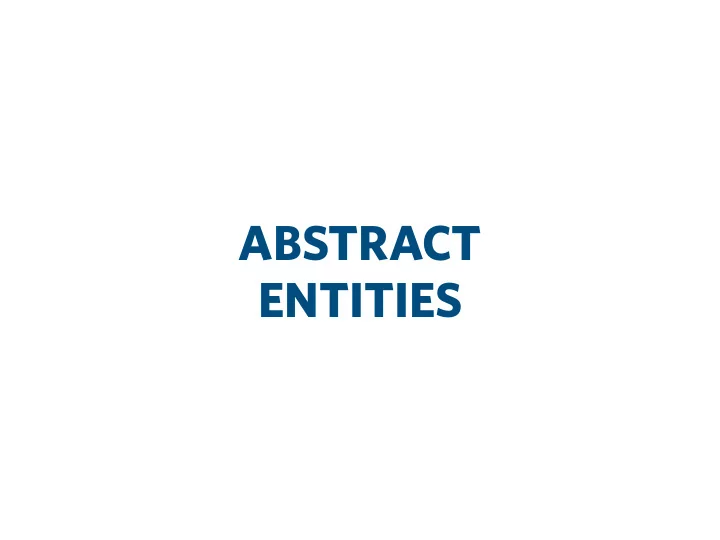 abstract entities are abstract entities occult ney 72