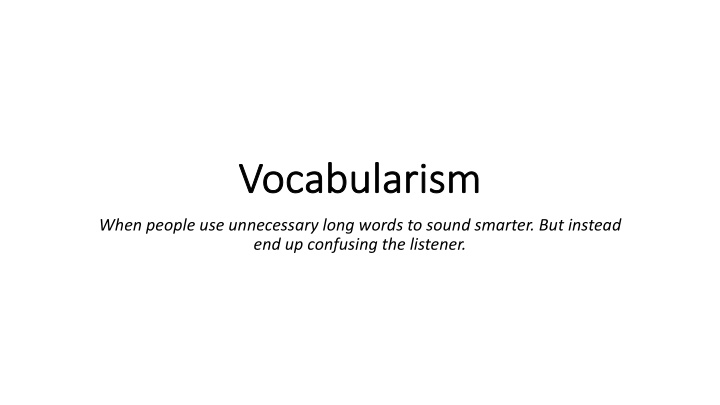 vo vocabularism