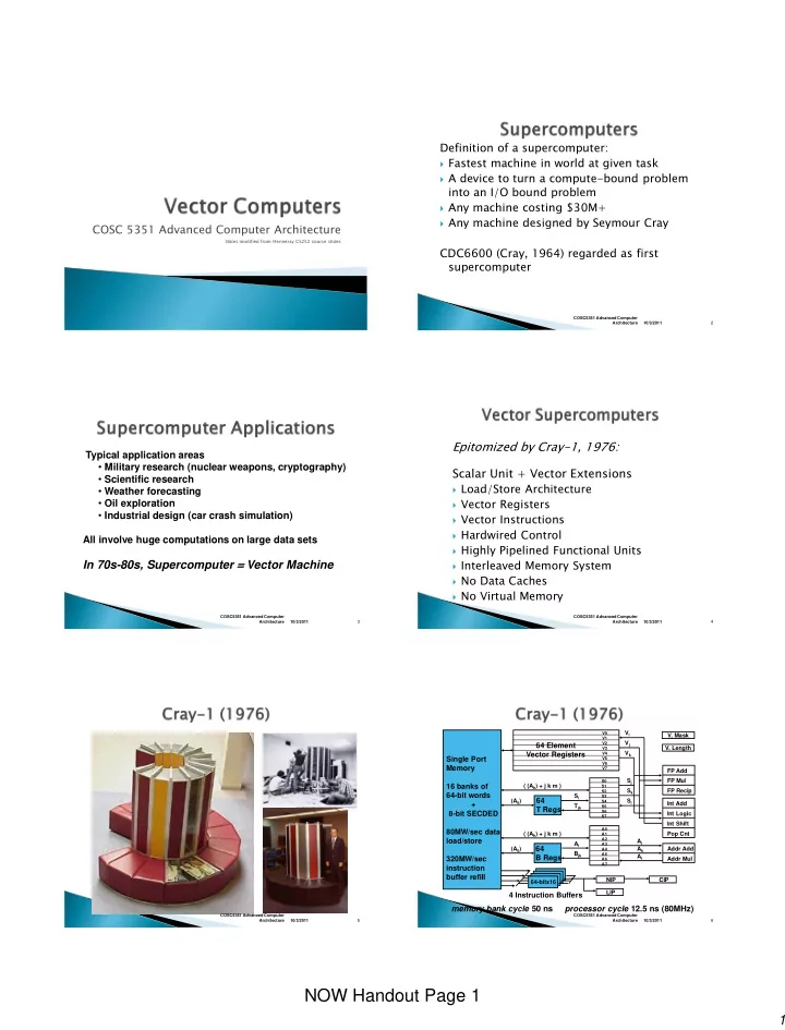now handout page 1