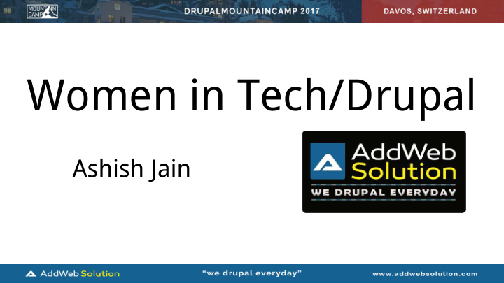 women in tech drupal