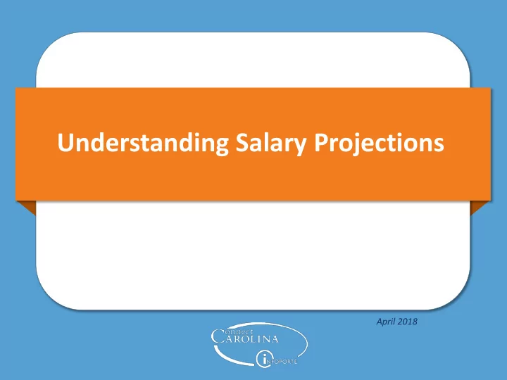 understanding salary projections
