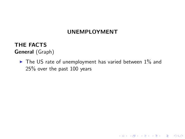 unemployment the facts general graph i the us rate of