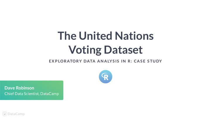 the united nations voting dataset